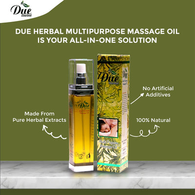 Due Herbal Multi-Purpose Massage Oil