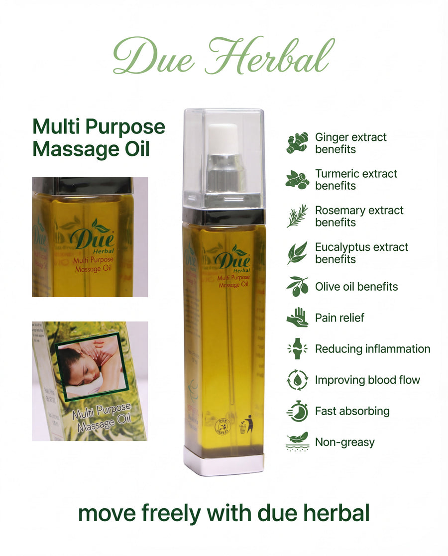 Due Herbal Multi-Purpose Massage Oil — Image 2